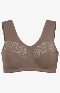 Soft-bh med broderi Lily 2-pack