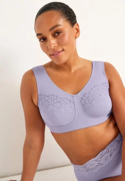 Soft-bh med broderi Lily 2-pack