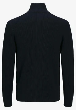 Stickad cardigan med dragkedja
