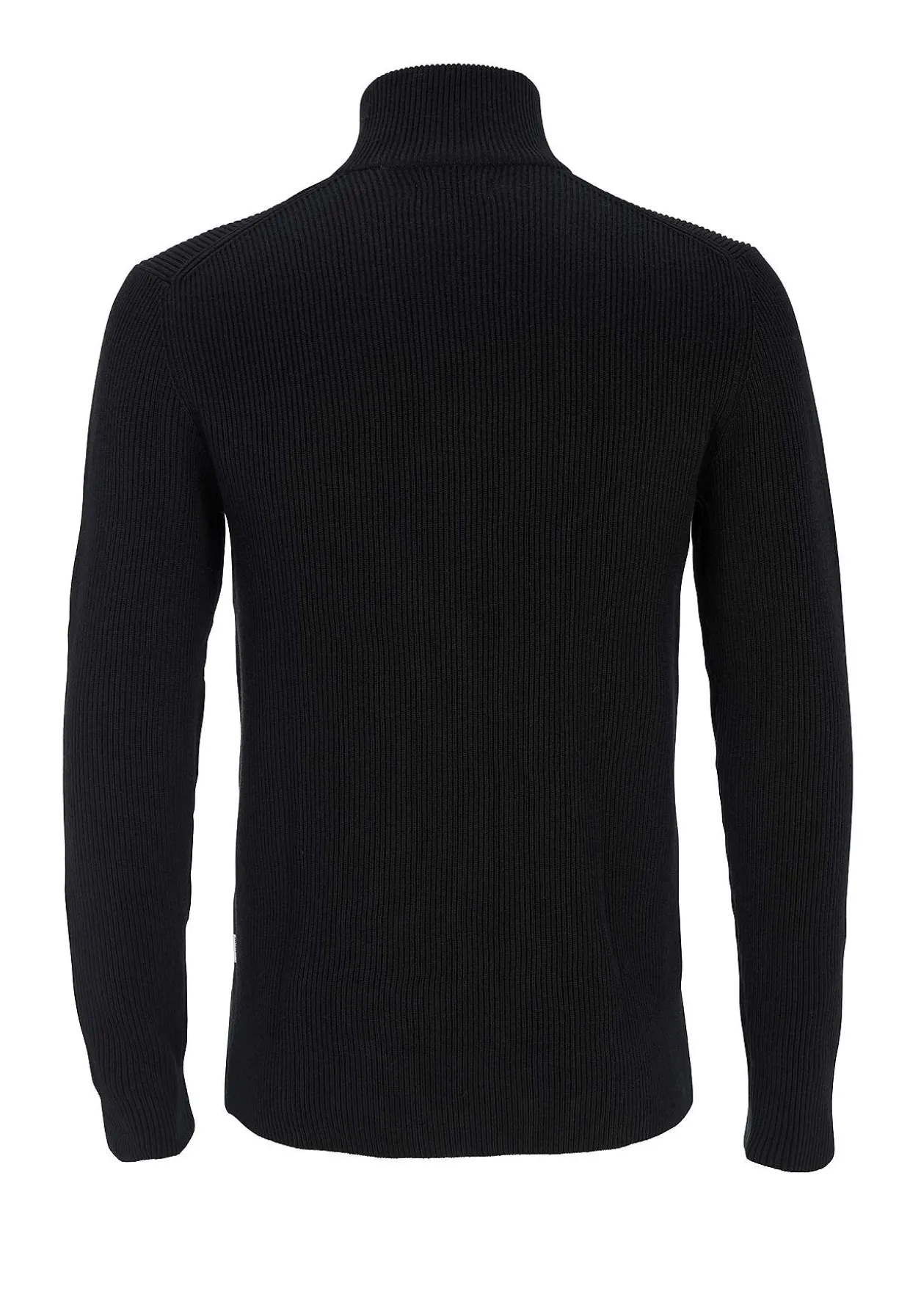 Stickad cardigan med dragkedja
