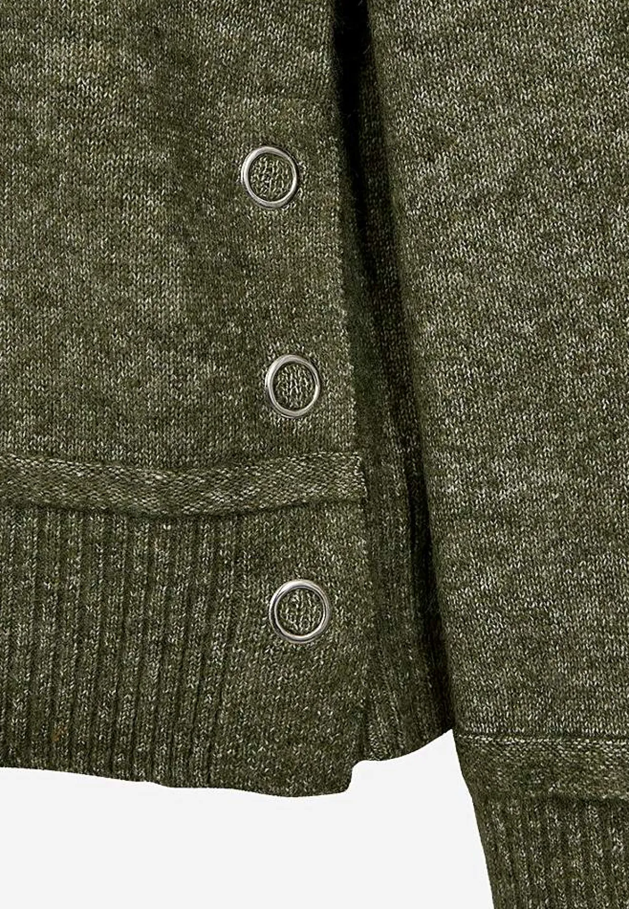 Stickad tröja med krage