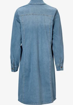 Stretchig jeansklänning