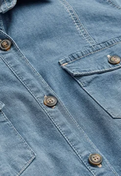 Stretchig jeansklänning