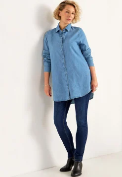Stretchig tunika i denim
