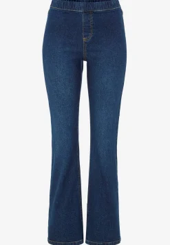 Stretchiga jeggings med bootcut