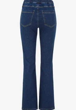 Stretchiga jeggings med bootcut