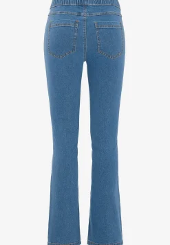 Stretchiga jeggings med bootcut