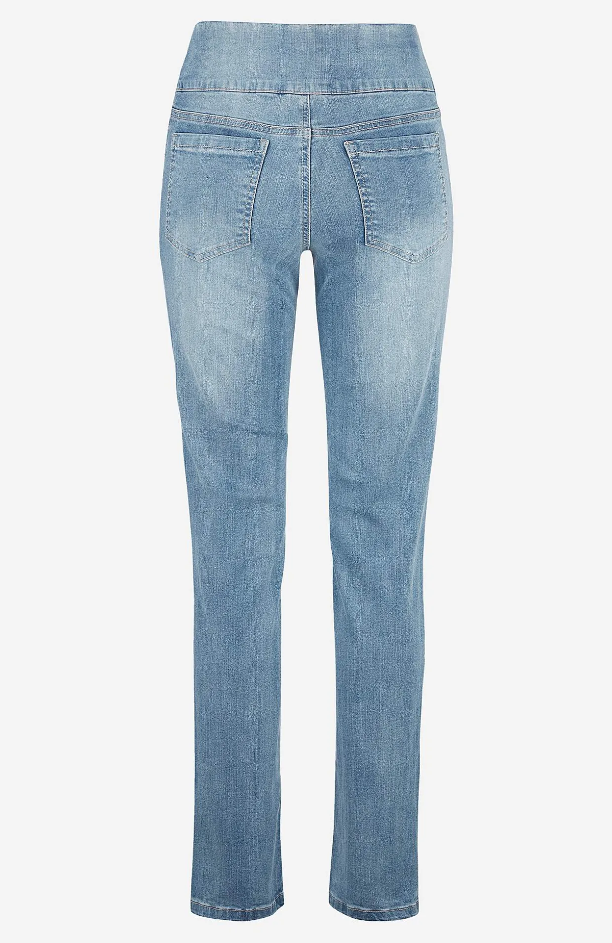 Stretchiga jeggings med hög resårmidja Elin