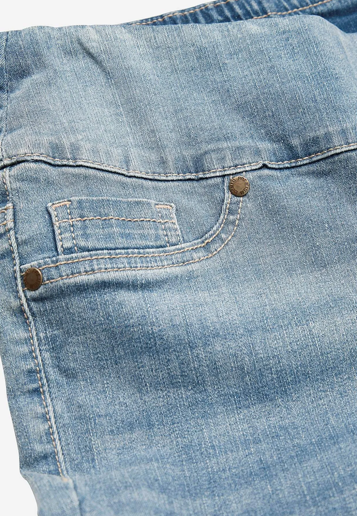 Stretchiga jeggings med hög resårmidja Elin