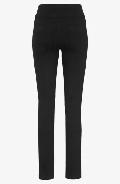 Stretchiga jeggings med hög resårmidja Elin