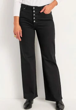 Stretchjeans med hög midja