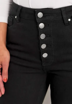 Stretchjeans med hög midja