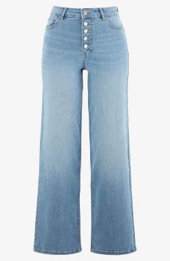 Stretchjeans med hög midja