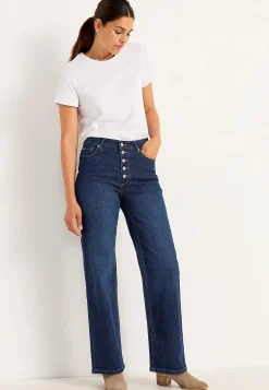 Stretchjeans med hög midja