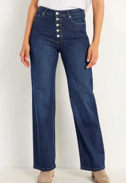 Stretchjeans med hög midja