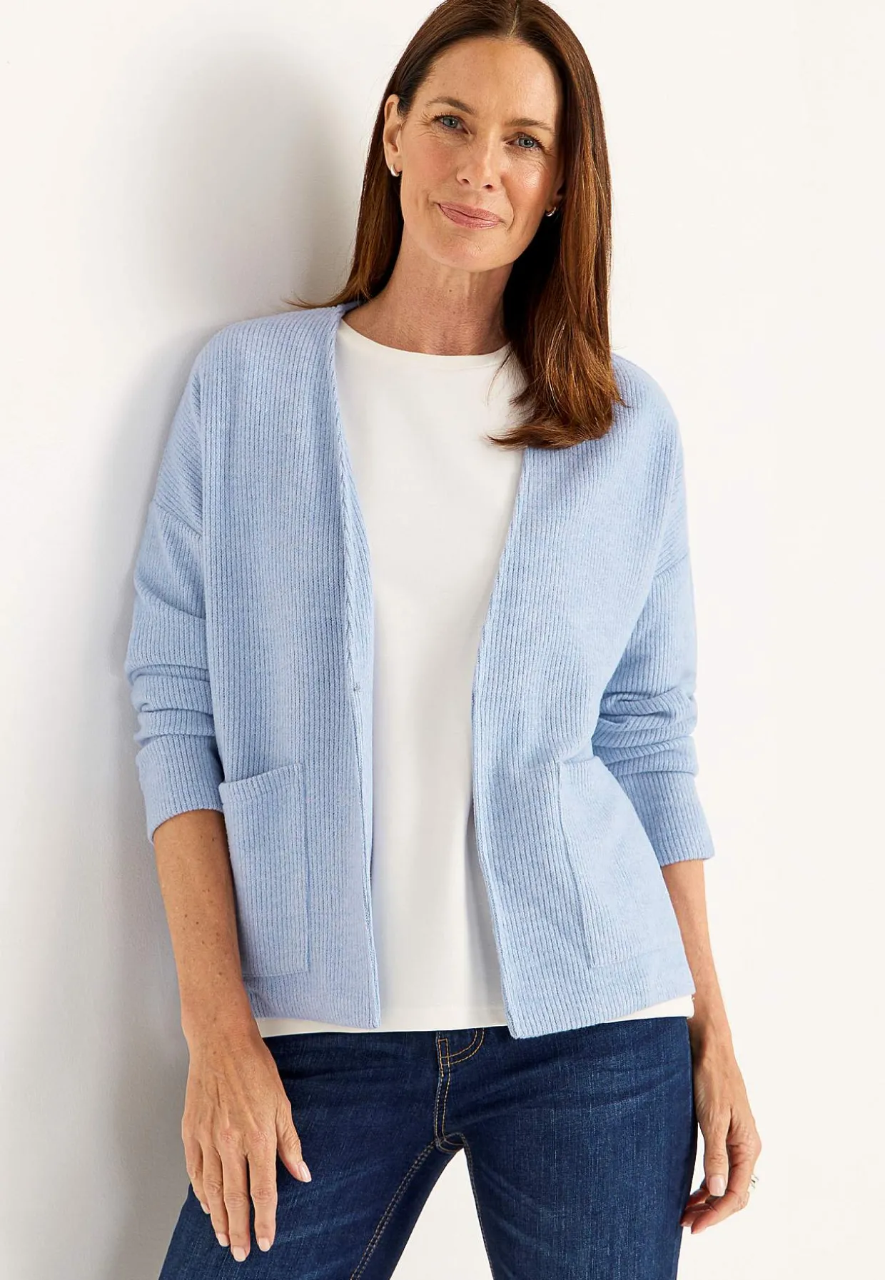 Supermjuk cardigan med fickor Beata
