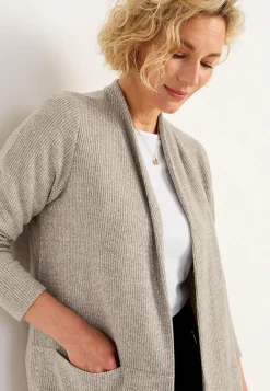 Supermjuk, lång cardigan med fickor Beata