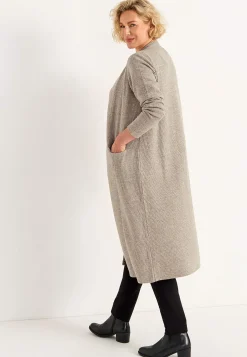 Supermjuk, lång cardigan med fickor Beata