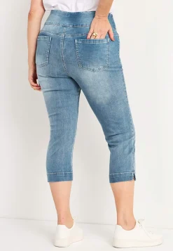 Supersköna caprijeggings i denim Elin