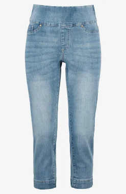 Supersköna caprijeggings i denim Elin