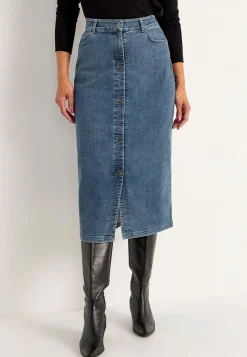 Superstretchig jeanskjol Sara