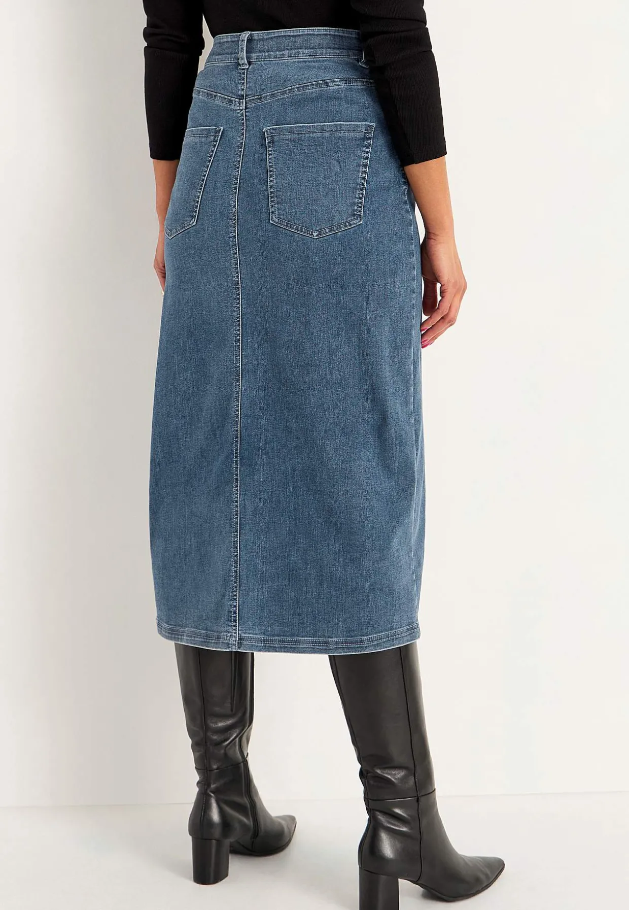 Superstretchig jeanskjol Sara