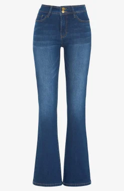 Superstretchiga shapingjeans med bootcut