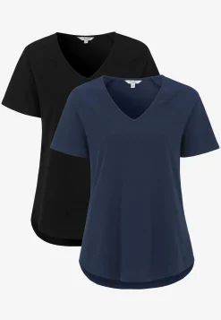 Trikåtopp med raglanärm Alex 2-pack