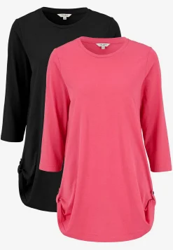 Trikåtunika med 3/4-ärm Alexia 2-pack