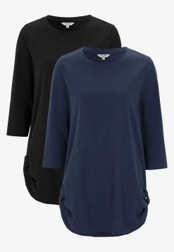 Trikåtunika med 3/4-ärm Alexia 2-pack