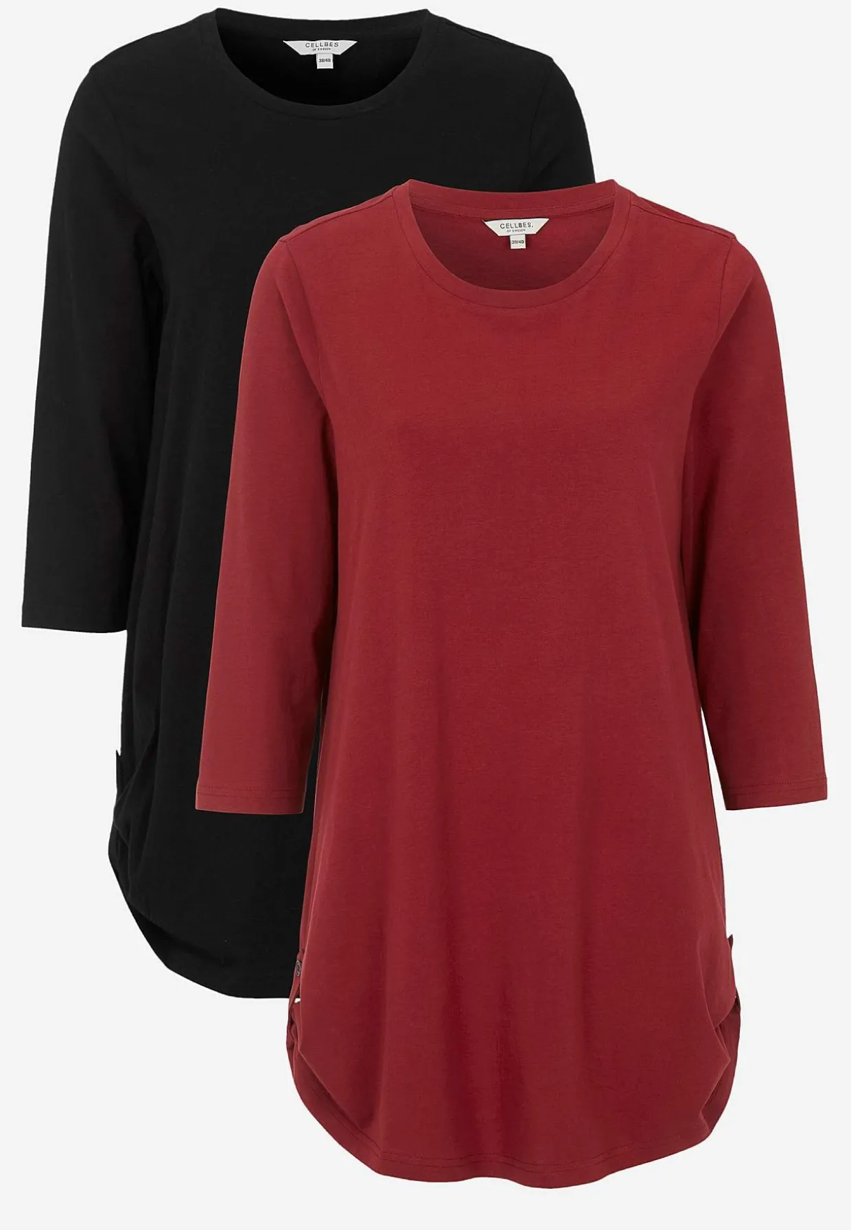 Trikåtunika med 3/4-ärm Alexia 2-pack