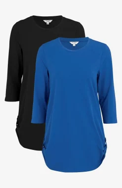 Trikåtunika med 3/4-ärm Alexia 2-pack