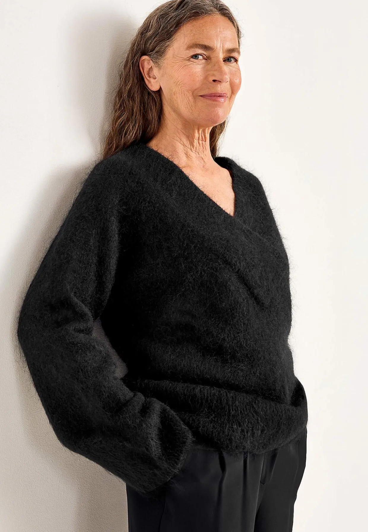 Tröja Premium i mohair- och ullblandning