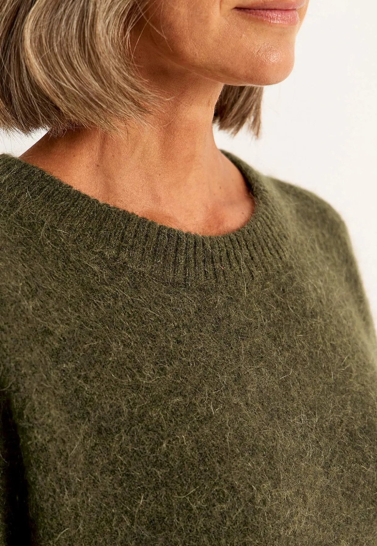Tröja Premium i mohair- och ullblandning