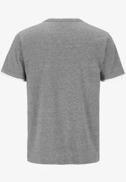 T-shirt med knappslå