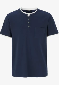 T-shirt med knappslå