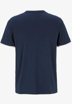 T-shirt med knappslå