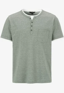 T-shirt med knappslå
