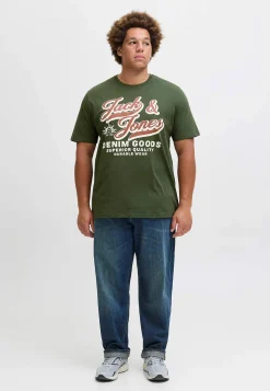 T-shirt med stort tryck framtill