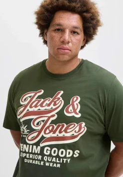 T-shirt med stort tryck framtill