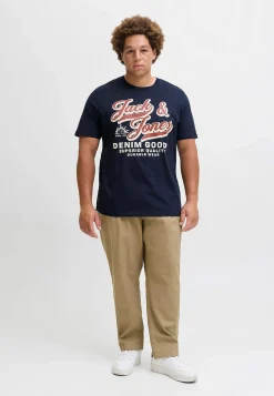 T-shirt med stort tryck framtill