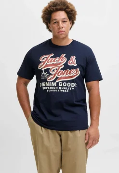 T-shirt med stort tryck framtill