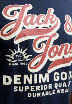 T-shirt med stort tryck framtill