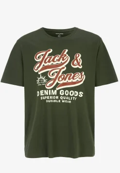 T-shirt med stort tryck framtill