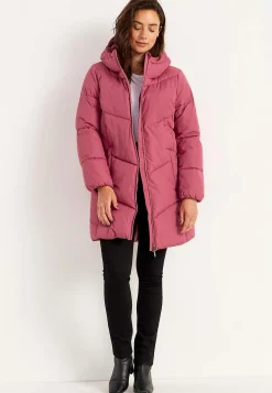 Varm jacka med fluffig vaddering