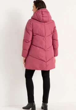 Varm jacka med fluffig vaddering