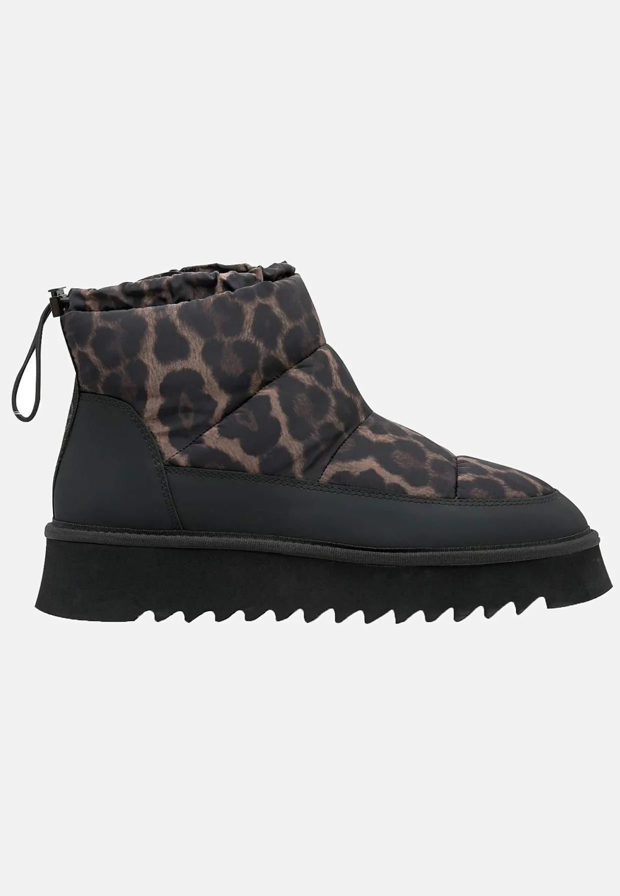 Varmfodrad vinterkänga med leopardtryck
