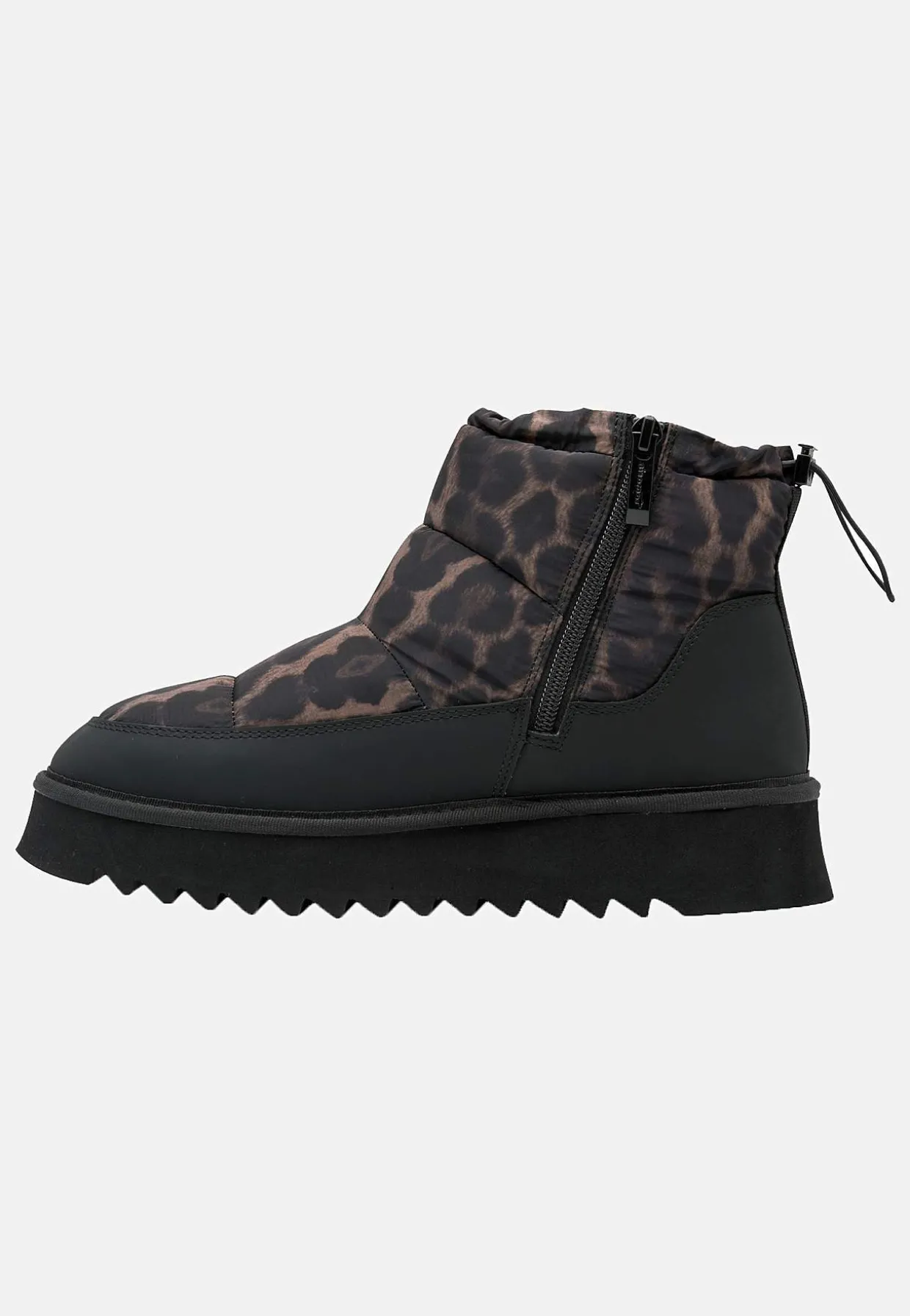 Varmfodrad vinterkänga med leopardtryck