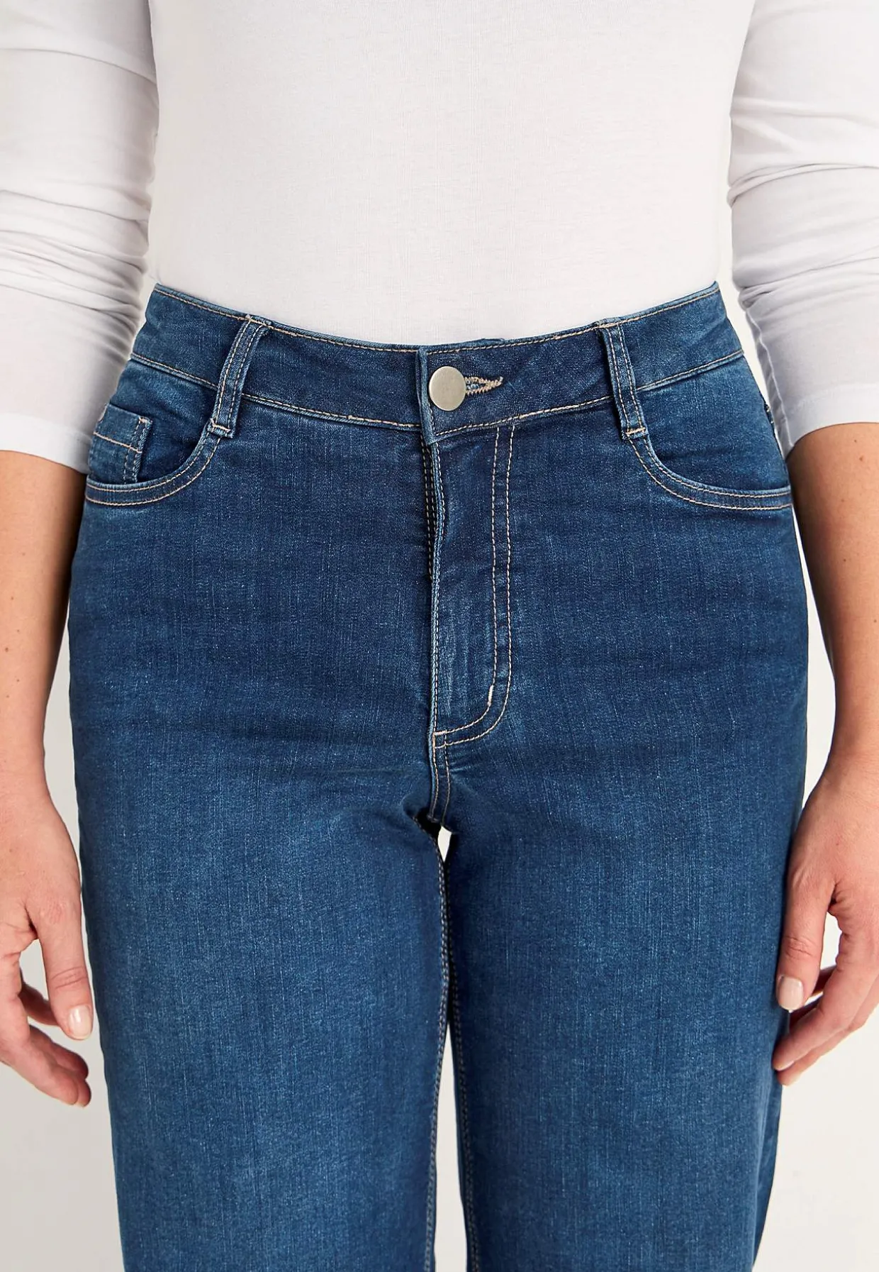 Vida, långa jeans med hög midja Renata