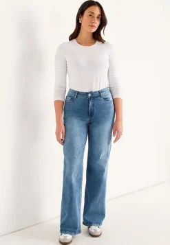 Vida, långa jeans med hög midja Renata